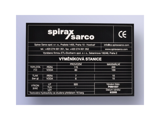 Laserové značení kovových štítků