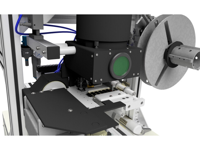 Laser marking of self-adhesive labels