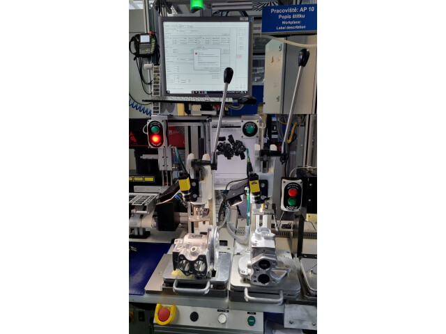 Laserové značení samolepicích štítků pro palivové pumpy