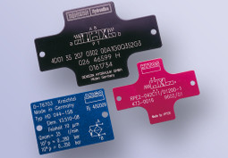 marking of anodized labels