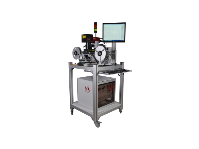 Laser marking of self-adhesive labels