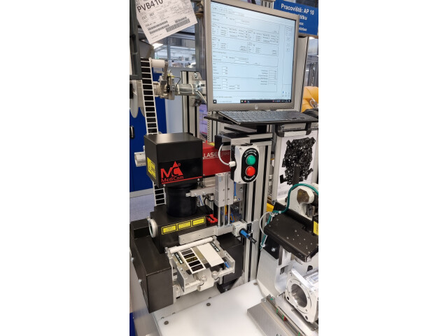 Laserové značení samolepicích štítků pro palivové pumpy